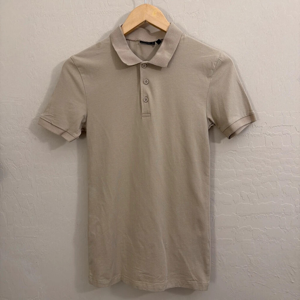 ASOS Design Tan slimfit polo shirt Sz XS